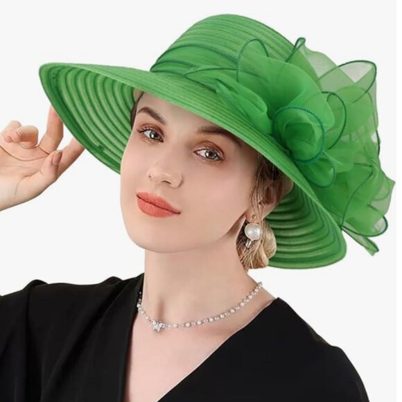 Kentucky Derby Church Dress Hat for Women Fuchsia Line main image 4